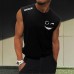 Men's Smiley Face Print Simple Sleeveless Vest