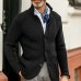 MEN'S LONG SLEEVE THICKENING CARDIGAN WARM CASUAL JACKET