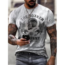 Men's Short Sleeve Graphic T-Shirt HE1111-02-03