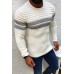 Striped Men's Sweater Knit Casual Sweater