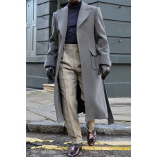 Men's Long Windbreaker Fashion Casual Jacket