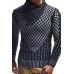 Pullover Turtleneck Jacquard Sweater