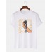 Mens Microphone Hand Graphic Short Sleeve Cotton T  Shirts